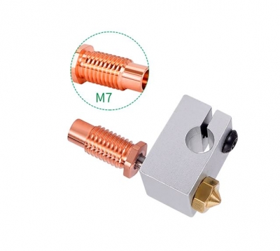 پیچ سوراخ دار e3d V6 1.75mm red copper pipe