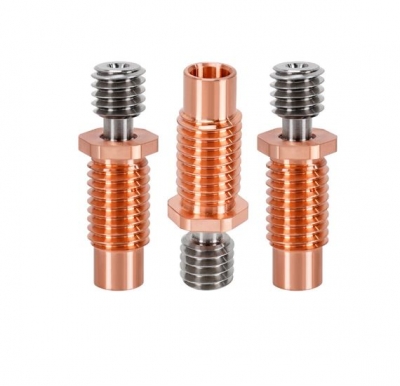 پیچ سوراخ دار e3d V6 1.75mm red copper pipe