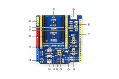 شیلد وای فای EMW3162 برای آردوینو و Nucleo