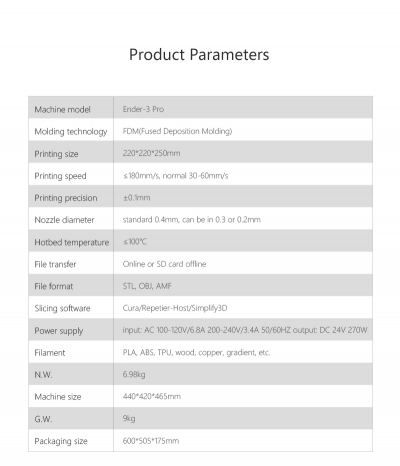 پرینتر سه بعدی مدل Creality Ender-3 Pro
