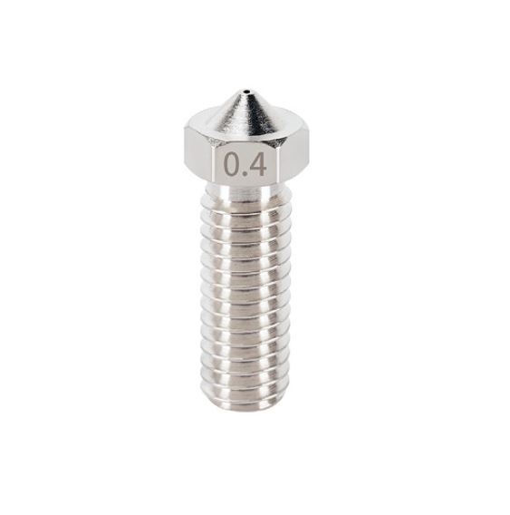 نازل هات اند استیل ضد زنگ پرینتر سه بعدی E3D crater stainless steel nozzle large مناسب برای فیلامنت 1.75 با قطرهای مختلف
