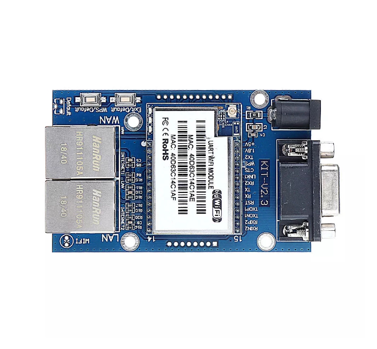 ماژول سریال به اترنت UART WIFI HLK-RM04 به همراه برد راه انداز