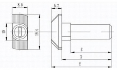 پیچ تی با قطر 8mm و مناسب برای اسلات 10 با طول های مختلف