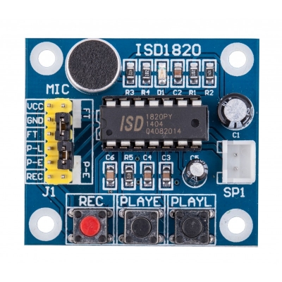 ماژول ضبط صدا ISD1820  خروجی صدا
