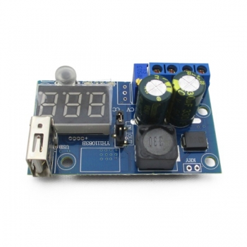 ماژول رگولاتور کاهنده LM2596 خروجی 1.2V-37V/2A | نمایشگر ولتاژ | USB