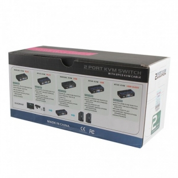 کی وی ام USB دو پورت به همراه کابل - MT-VIKI KVM