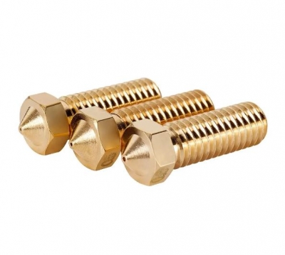 نازل هات اند برنجی پرینتر سه بعدی volcano extended nozzle مناسب برای فیلامنت 1.75 با قطرهای مختلف