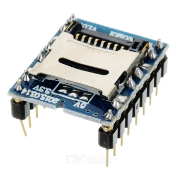 ماژول WTV020-SD جهت بخش فایل های صوتی AD4 - mp3 - wave