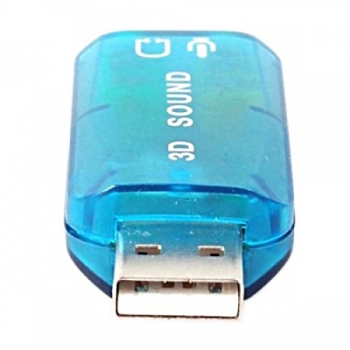 کارت صدای اکسترنال Soundcard 3D USB با پشتیبانی از تمام سیستم عامل