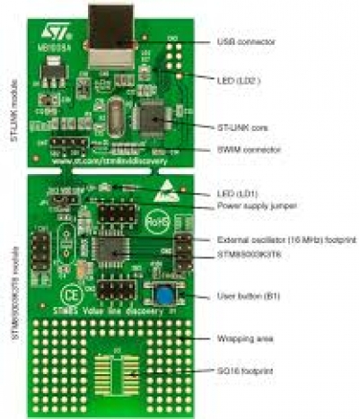 برد دیسکاوری STM8s- STM8S Discovery Board