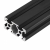 پروفیل آلومینیومی شیاردار 60*30 با آنودایز مشکی