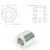بوش استیل با قطر داخلی 5mm، قطر خارجی 8mm و طول‌های مختلف