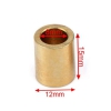 بوش برنجی با قطر داخلی 8mm، قطر خارجی 12mm و طول 15mm