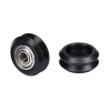 چرخ V شکل قطر داخلی 15.9mm، قطر خارجی 24mm و عرض 10.4mm بدون بلبرینگ