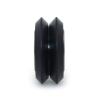 چرخ هرزگرد V شکل قطر داخلی 5mm، قطر خارجی 24mm و عرض 10.2mm با بلبرینگ