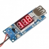 شارژر USB - مبدل 4.5-40 V به 5V/2A با نمایشگر ولت متر
