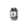 چرخ V شکل استیل قطر داخلی 16mm، قطر خارجی 24mm و عرض 10.3mm بدون بلبرینگ