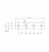 اسلات T با 4 سوراخ 5mm و اسلات 5 اتصال دهنده پروفیل