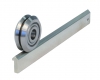 چرخ هرزگرد V شکل قطر داخلی 5.1mm، قطر خارجی 24.4mm و عرض 10.2mm با بلبرینگ
