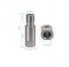 پیچ سوراخ دار استیل ضد زنگ e3d V6 1.75mm stainless steel pipe