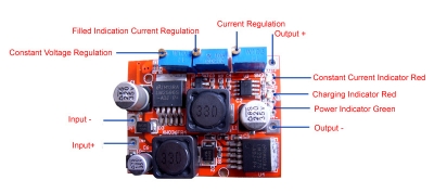 ماژول رگولاتور افزاینده lm2577 lm2596 با خروجی 1.25V-25V/3A