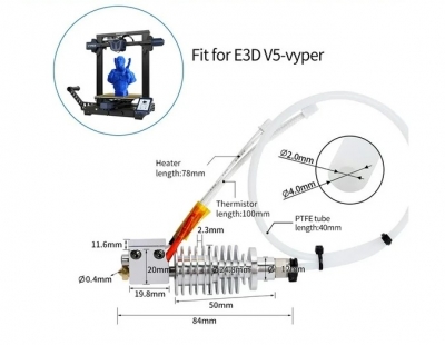 اکسترودر پرینتر سه بعدی Anycubic vyper
