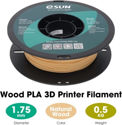 فیلامنت چوب پرینتر سه بعدی ایسان esun قطر 1.75mm نیم کیلویی